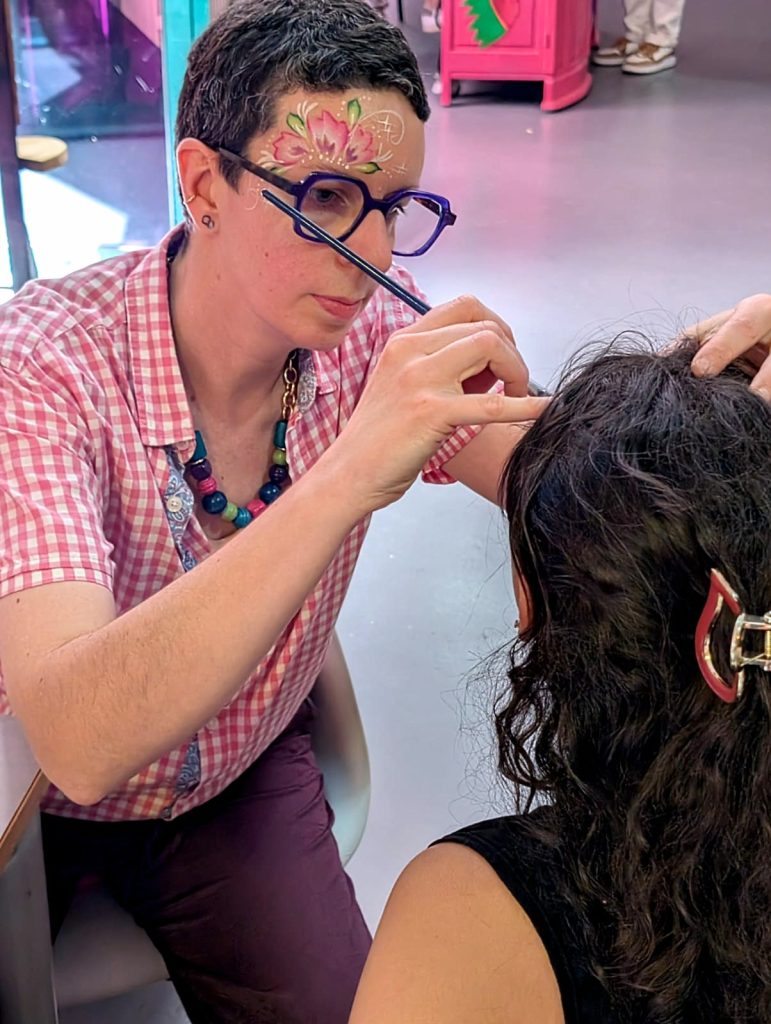 Prestation de face-painting par Camille F créations